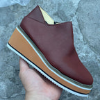 Women's Winter Casual Boots – Round-Toe, Platform Wedge, Side-Zip Style