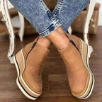 Women's Winter Casual Boots – Round-Toe, Platform Wedge, Side-Zip Style