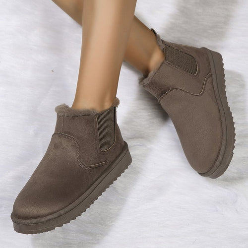 New Winter Women's Outdoor Casual Fashion Snow Boots – Fleece-Lined and Thickened