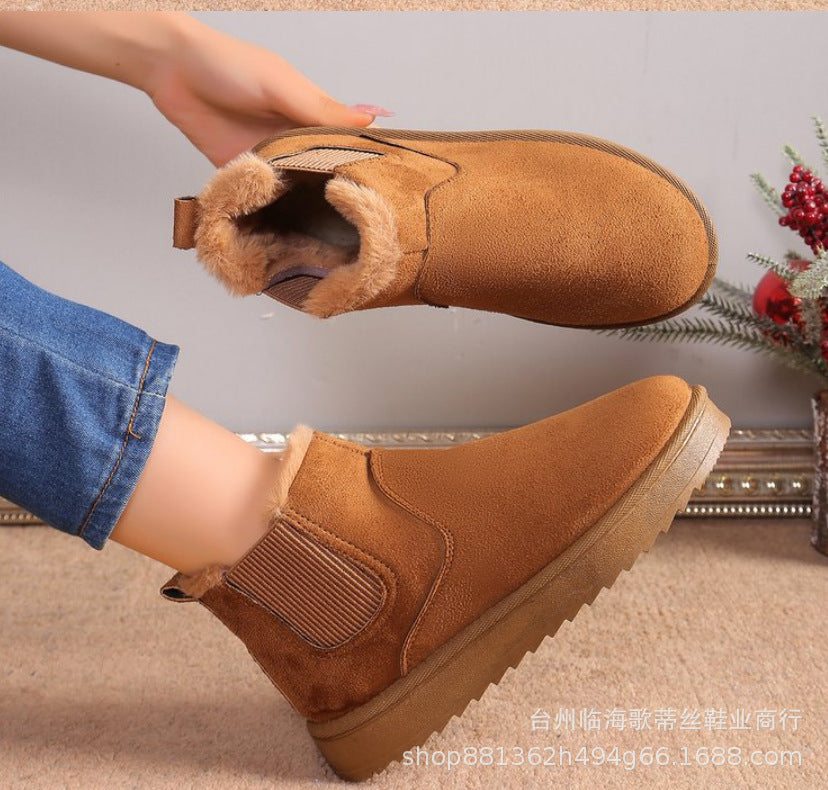 Women's Winter Platform Snow Boots – Warm and Fleece-Lined