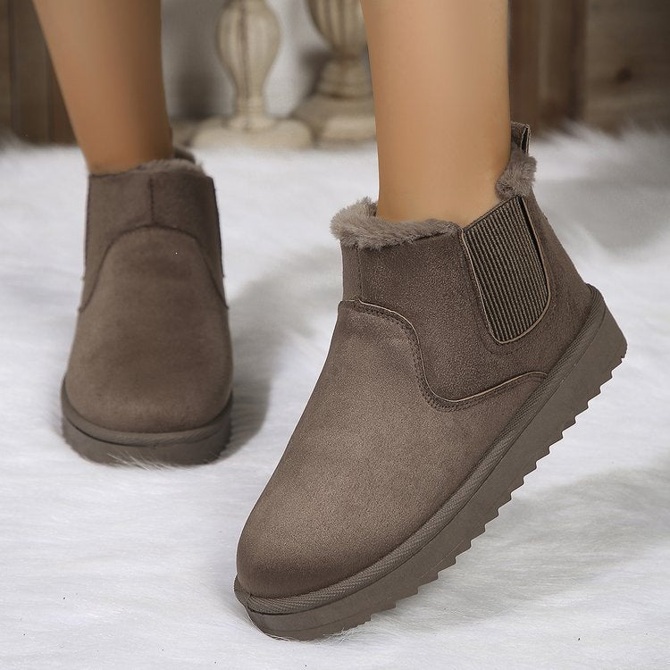 New Winter Women's Outdoor Casual Fashion Snow Boots – Fleece-Lined and Thickened