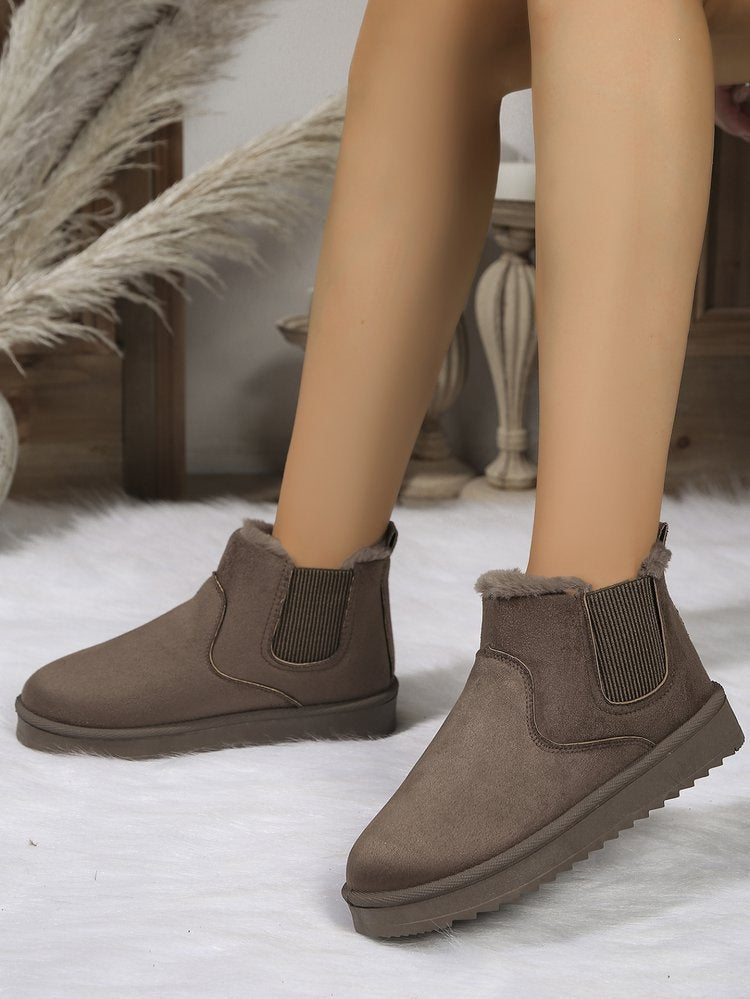 New Winter Women's Outdoor Casual Fashion Snow Boots – Fleece-Lined and Thickened