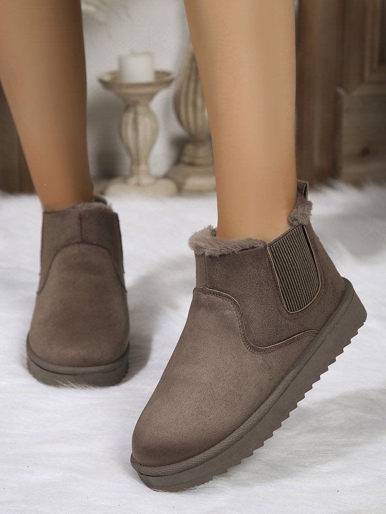 New Winter Women's Outdoor Casual Fashion Snow Boots – Fleece-Lined and Thickened